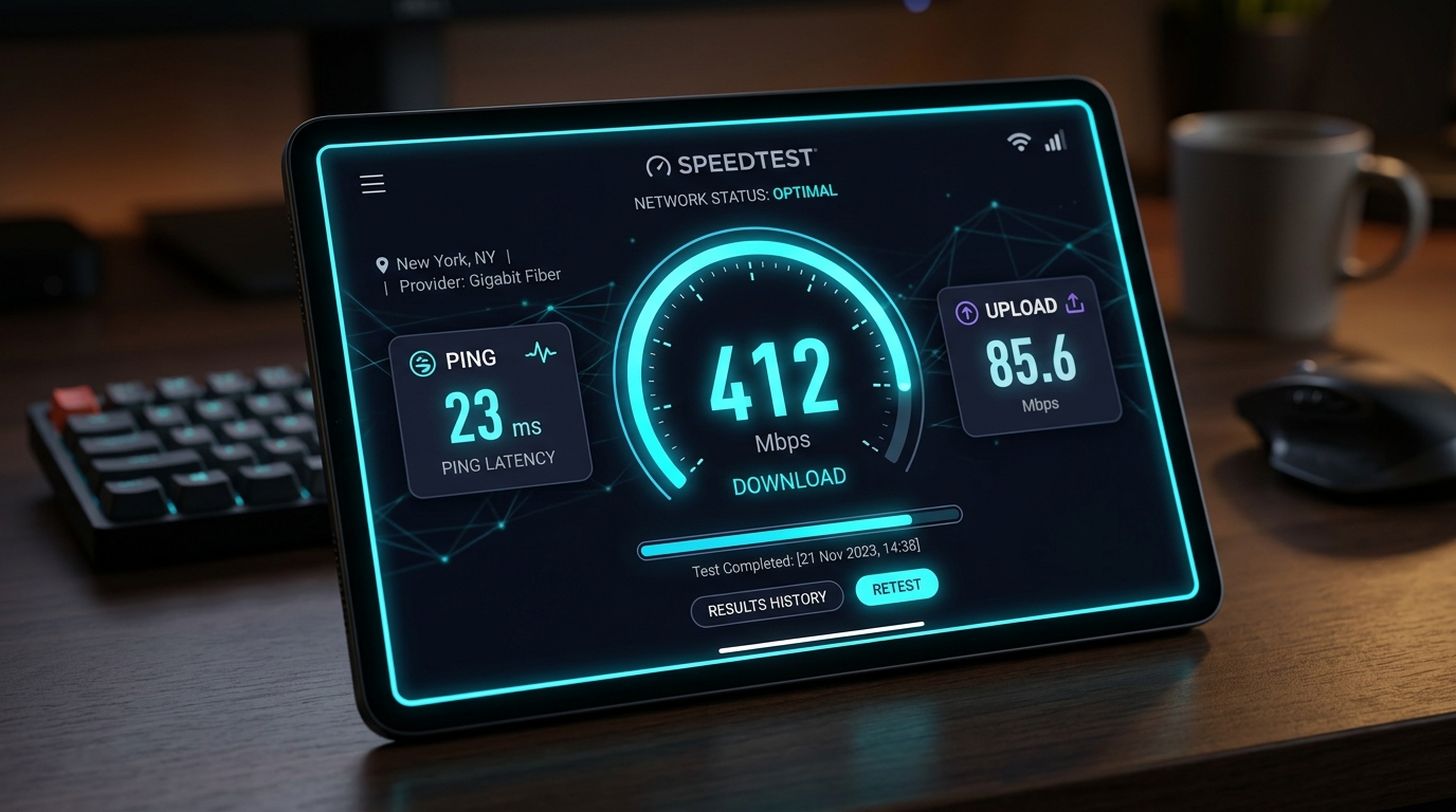 Speedtest prikaz brzine Starlink Gen 4 veze