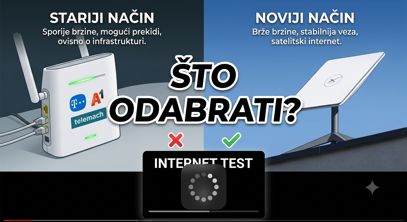 Starlink satelitski internet ili pokućni mobilni internet u Hrvatskoj